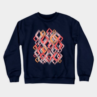 Diamond Pattern T-Shirt - Vibrant Colors Crewneck Sweatshirt